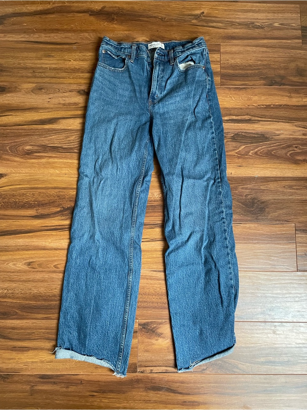 Abercrombie & Fitch Straight Leg Jeans - Dark Blue